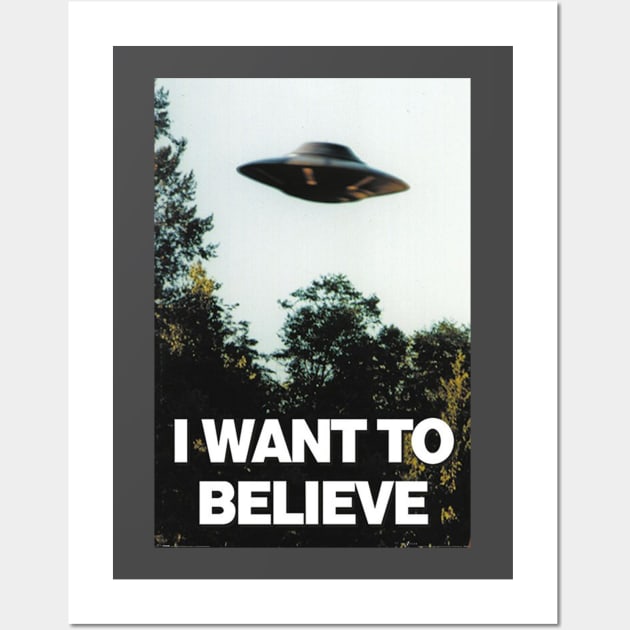 I Want To Believe Wall Art by discpeplum